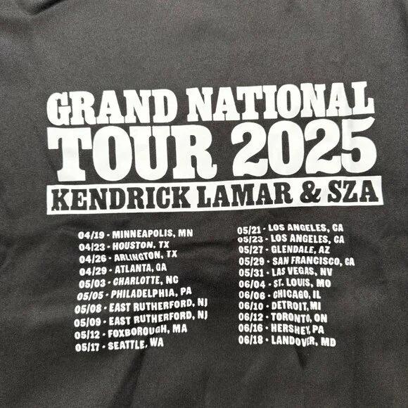 ✅Womens L Black Graphic Hoodie Kendrick Lamar & SZA Grand National Tour 2025 - Picture 5 of 10